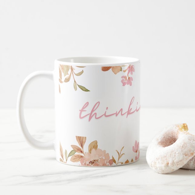 tasse de fleurs (Avec donut)