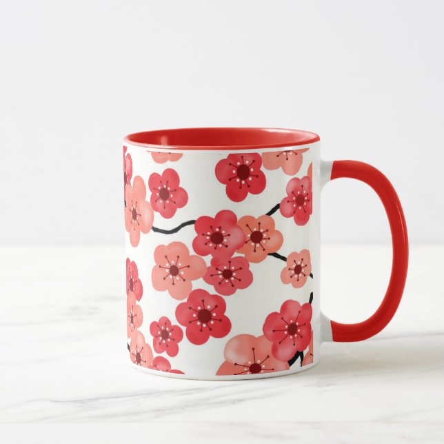 Tasse de fleurs de cerisier (Droite)