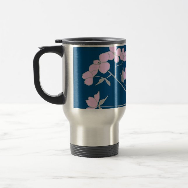 Tasse de fleurs en bois de chien de cornouiller (Gauche)