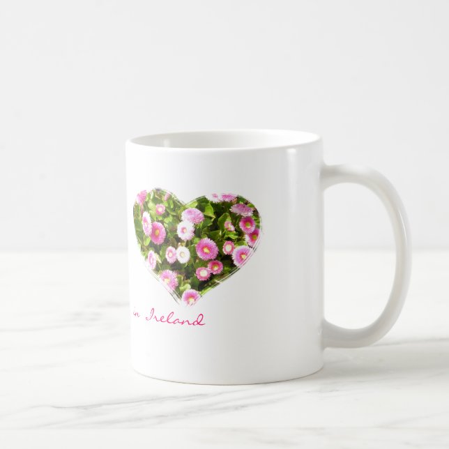 Tasse de floraison rose de coeurs (Droite)