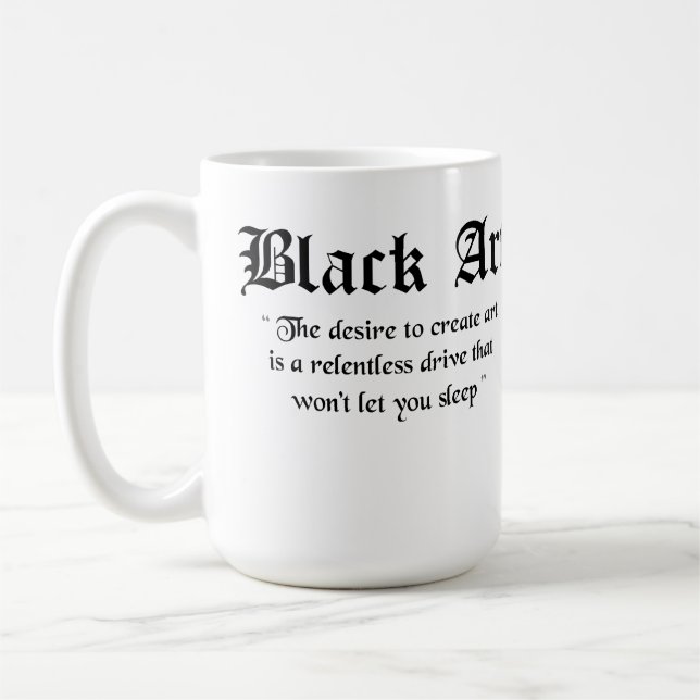 Tasse de fonctionnaire d'art noir (Gauche)