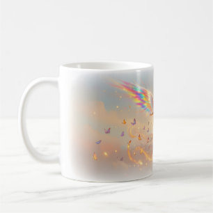Tasse de football Ange Arc-en-Ciel Joue avec le Cœ