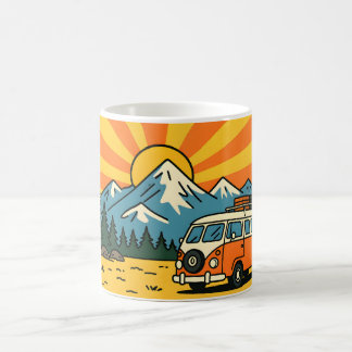 Tasse de fourgonnette de camping-car de voyage