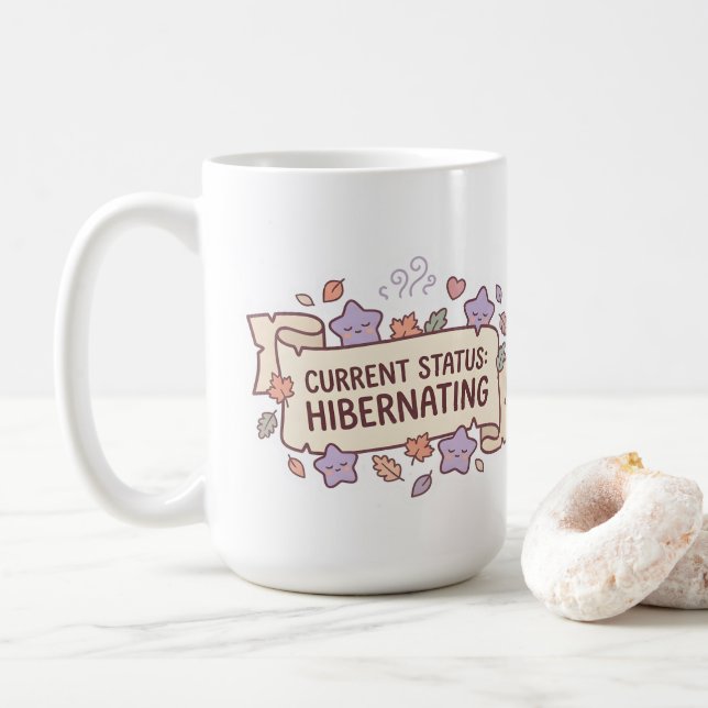 Tasse de Gamer Confortable en Hibernation (Avec donut)