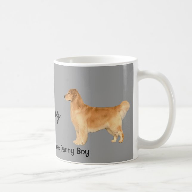 Tasse de garçon de Danny de golden retriever (Droite)