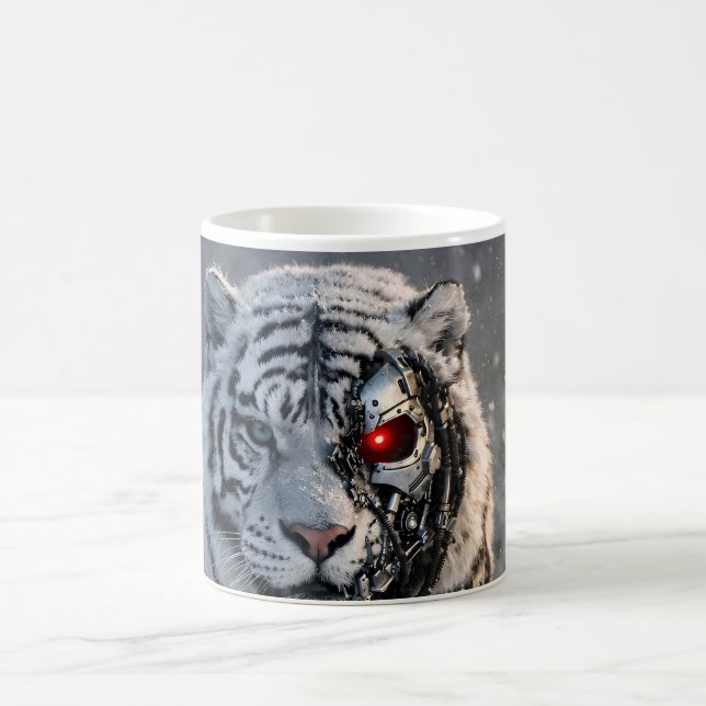 Tasse de garde futuristic sci-fi tigre blanc (Centre)