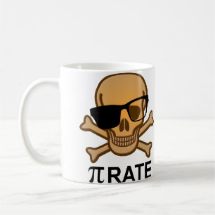 Tasse de géométrie de maths drôle de pirate Pi Gee
