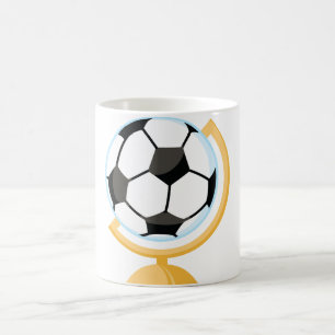 Tasse de globe de ballon de football