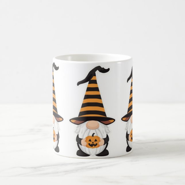 Tasse de Gnome Halloween | Mug à café Citrouille M (Centre)