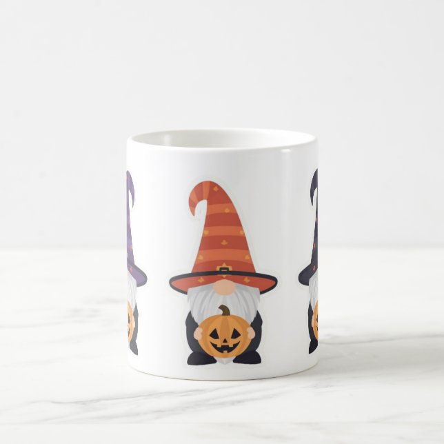 Tasse de Gnome Halloween | Mug à café Citrouille M (Centre)