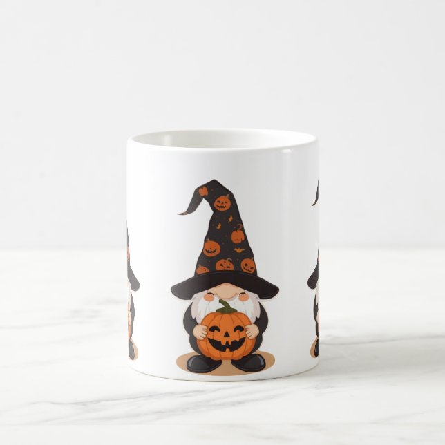 Tasse de Gnome Halloween | Mug à café Citrouille M (Centre)