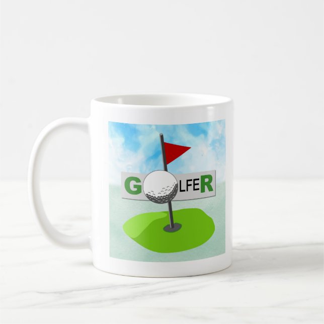 Tasse de golfeur de concepteur (Gauche)