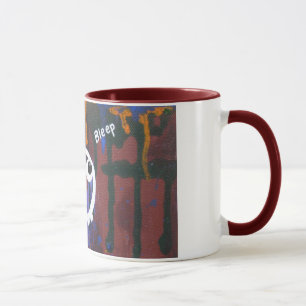 Tasse de graffiti de l'espace de "bip"