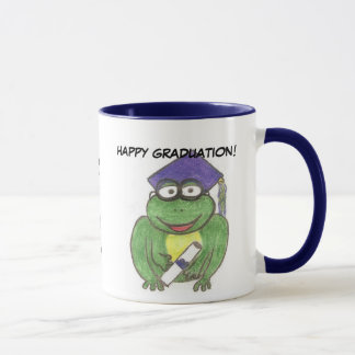 Tasse de grenouille d'obtention du diplôme