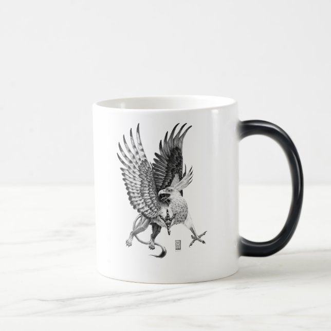 Tasse de griffon de bouton blanc (Droite)