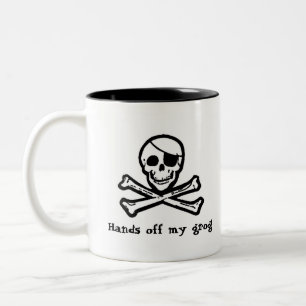 Tasse de grog de pirate de jolly roger