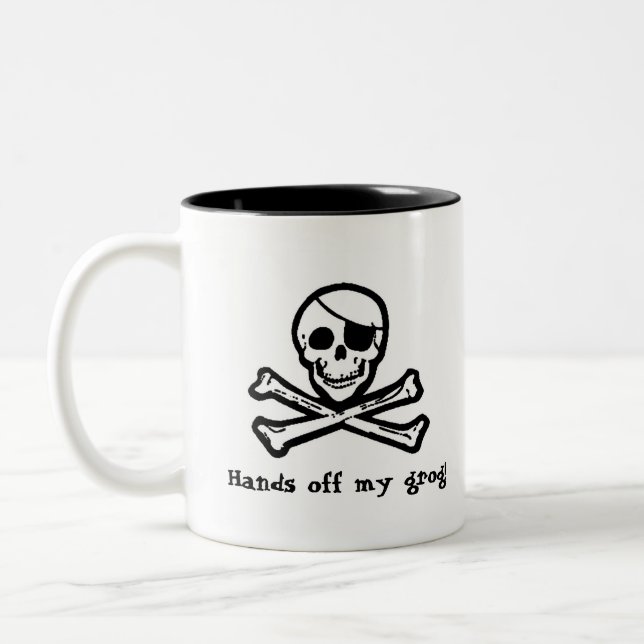 Tasse de grog de pirate de jolly roger (Gauche)