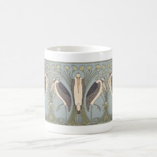 Tasse de grue de Nouveau d'art