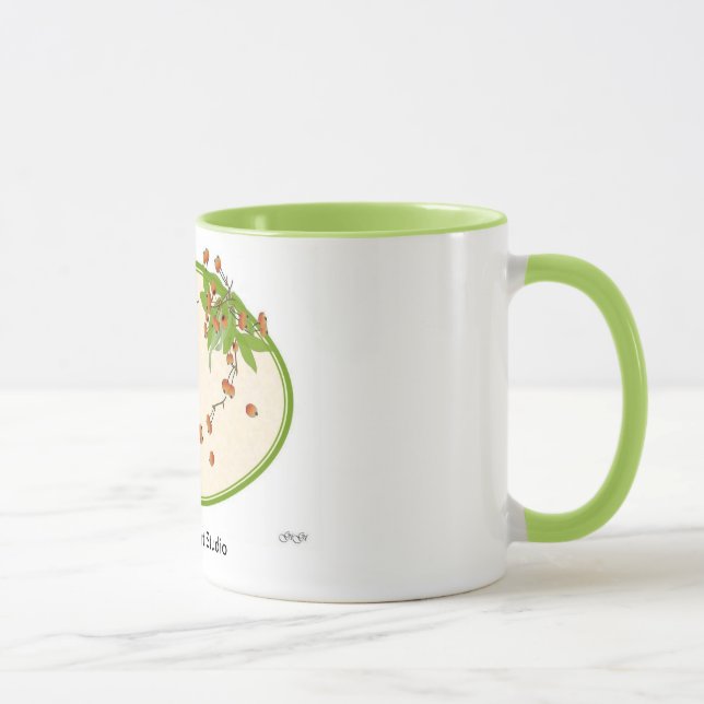 Tasse de guirlande de baie d'hiver (Droite)