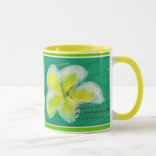 Tasse de Haiku d'arbre de Plumeria