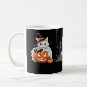 Tasse de Halloween Citrouille Fantôme Chat Sorcièr