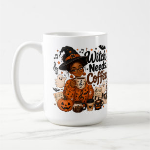 Tasse de Halloween pour professeur de musique sorc