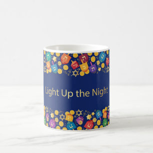 Tasse de Hanukkah Dreidel — Illuminez la Nuit