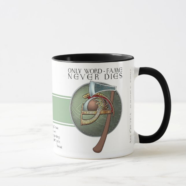 Tasse de Havamal de "renommée de mot" de Viking (Droite)