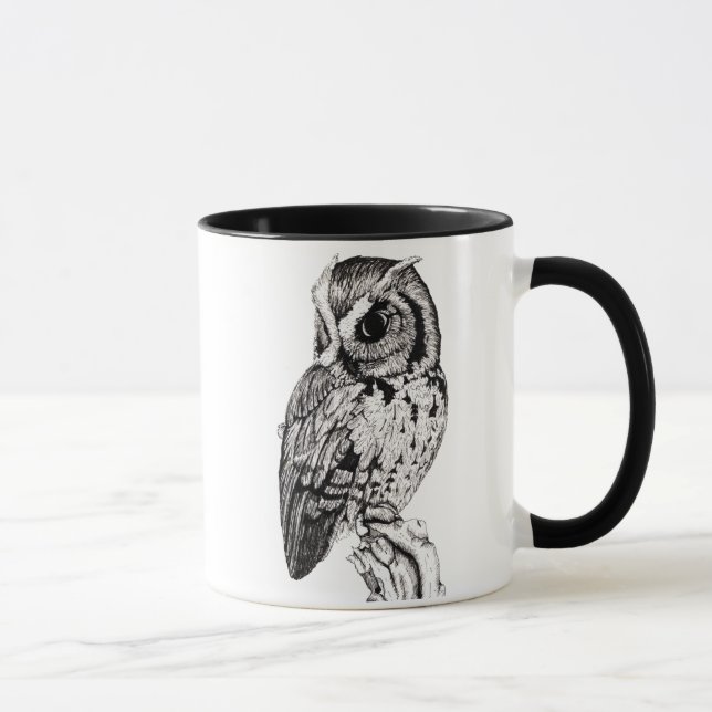 Tasse de hibou de cri strident (Droite)