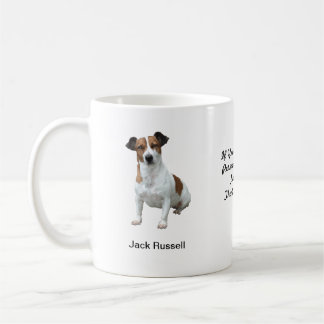 Tasse de Jack Russell - avec deux images et un