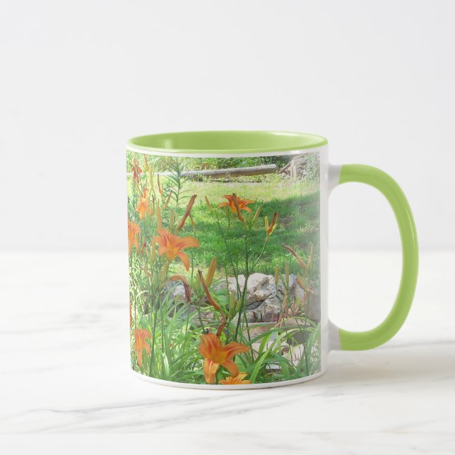 Tasse de jardin de fleurs d'été (Droite)