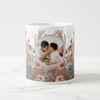 Tasse de jardin fleuri élégant pour maman avec fle