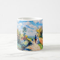 Tasse de jardin impressionniste Allée de fleurs d'