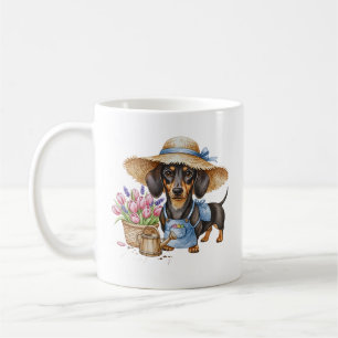 Tasse de jardin personnalisée teckel Jardin de c