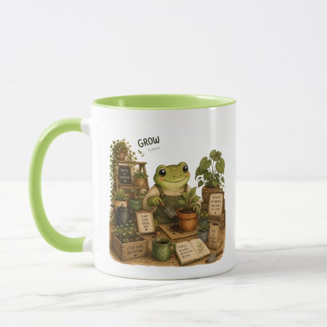 Tasse de jardinage grenouille mignonne pour faire  (Gauche)