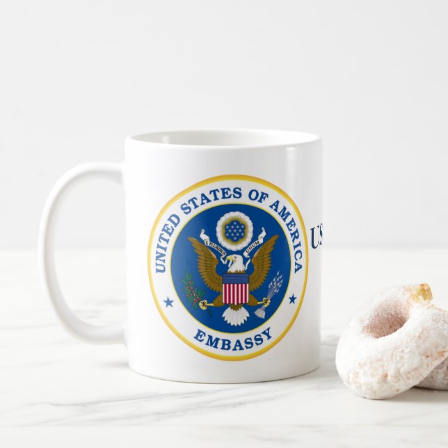 Tasse de Jérusalem d'ambassade des USA (Avec donut)