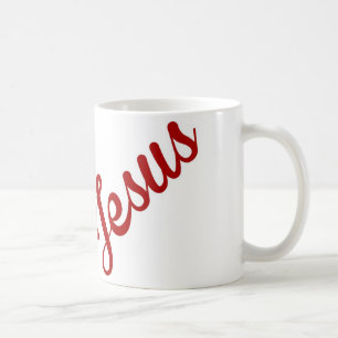Tasse de Jésus d'équipe rouge et noire