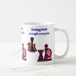 Tasse de jeu d'échecs Stratégie plutôt que Force
