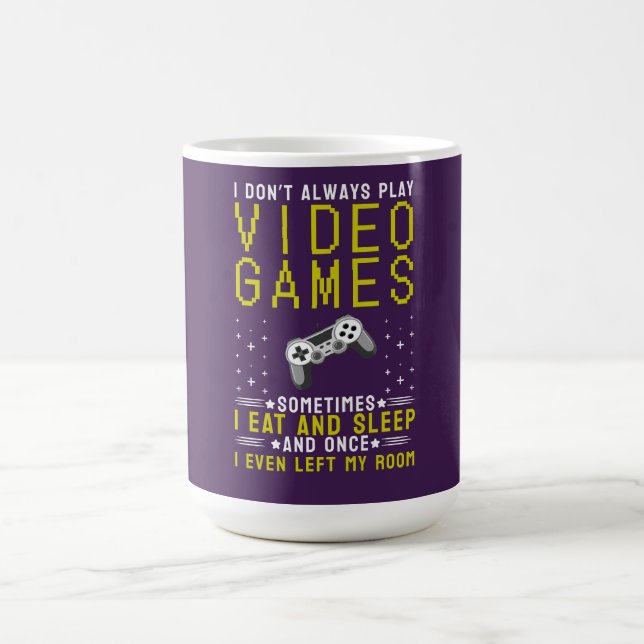 Tasse de jeu rétro avec citation drôle de joueur (Centre)
