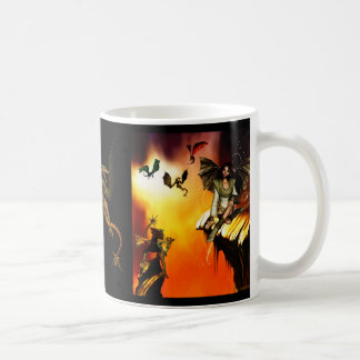 Tasse de jeune fille de dragon