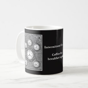 Tasse de jeûne intermittente d'horloge