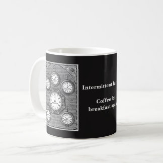Tasse de jeûne intermittente d'horloge