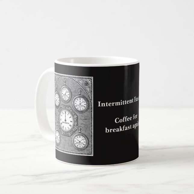Tasse de jeûne intermittente d'horloge (Devant gauche)