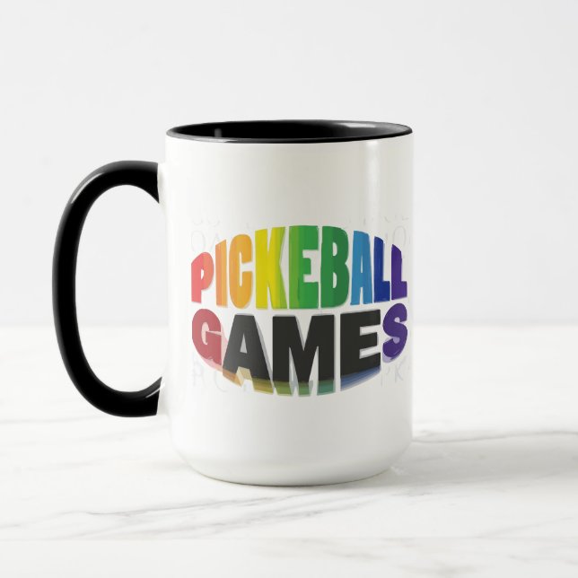 Tasse de jeux de pickleball. (Gauche)