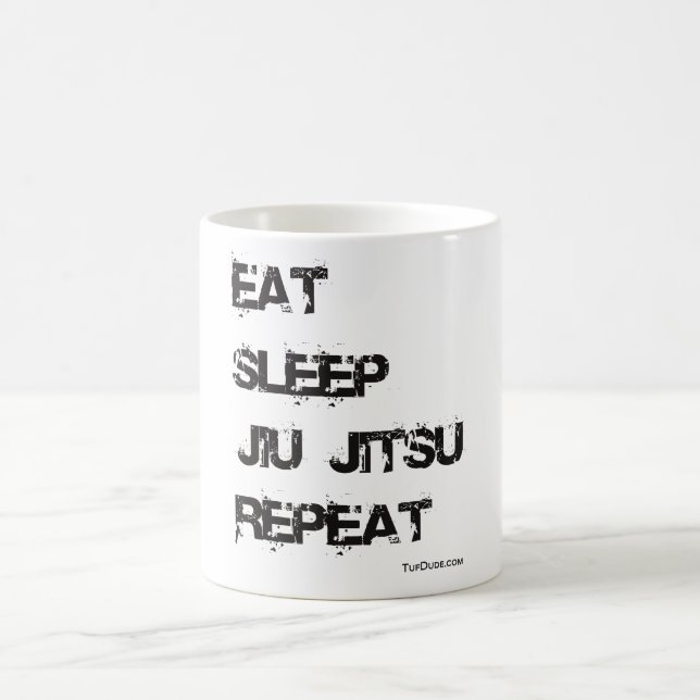 Tasse de Jiu Jitsu - MANGEZ LA RÉPÉTITION du (Centre)
