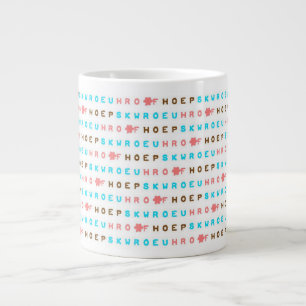 Tasse de joie d'espoir d'amour de Steno