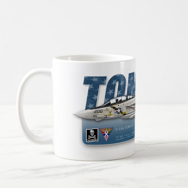 Tasse de jollys rogers de F-14 Tomcat VF-84 (Gauche)