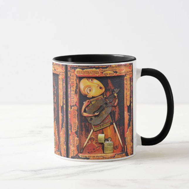 Tasse de joueur de guitare : Guitariste chaud (Droite)
