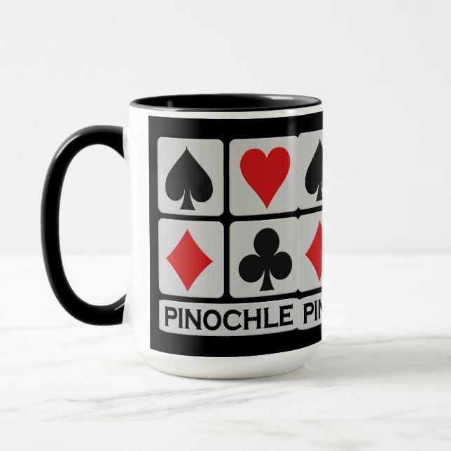 Tasse de joueur de Pinochle - choisissez le style (Gauche)