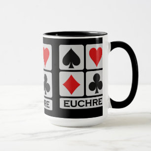 Tasse de joueur d'Euchre - choisissez le style et